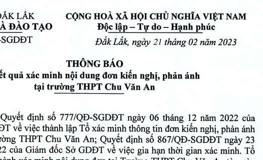 Đằng sau đơn hiệu phó tố hiệu trưởng trù dập ở Đắk Lắk